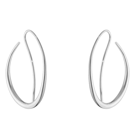 GEORG JENSEN SILVER OFFSPRING DOUBLE HOOP EARRINGS