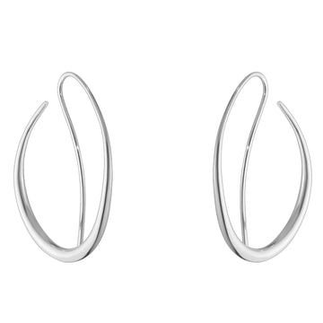 GEORG JENSEN SILVER OFFSPRING DOUBLE HOOP EARRINGS