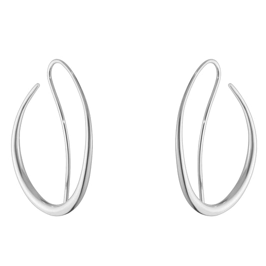 GEORG JENSEN SILVER OFFSPRING DOUBLE HOOP EARRINGS