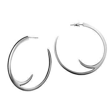 SHAUN LEANE SILVER TALON CAT CLAW LARGE HOOP EARRINGS SA013.SSNAEOS