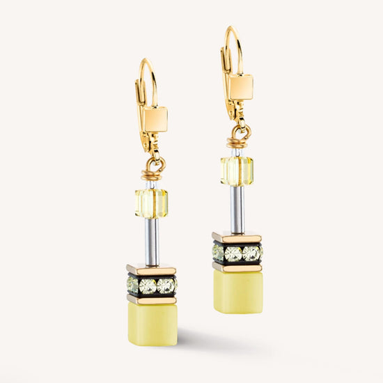 CDL MONO LIGHT YELLOW EARRINGS