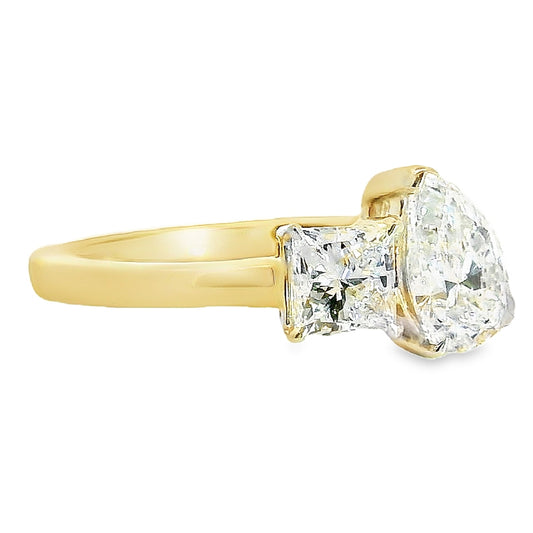 9ct Yellow 1.20ct Laboratory Diamond Toi Et Moi Ring