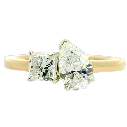 9ct Yellow 1.20ct Laboratory Diamond Toi Et Moi Ring