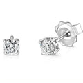 18ct White Gold 0.70ct Solitaire Diamond Stud Earrings