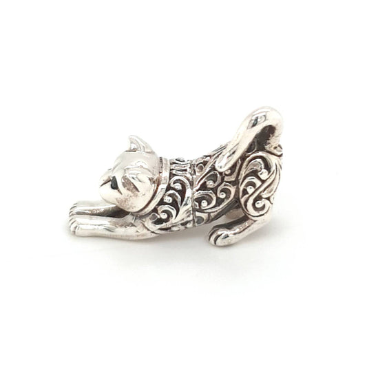 SIL STRETCHING CAT SWIRL DESIGN