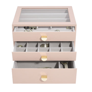 BLUSH CLASSIC 3 DRAW JEWELLERY BOX