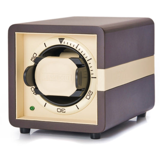 SINGLE WATCHWINDER BROWN/IVORY