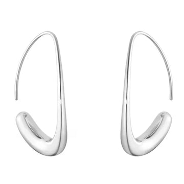 Georg Jensen Silver Offspring Hoop Earrings