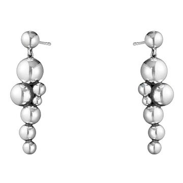 Georg Jensen Silver Moonlight Grapes Drop Earrings