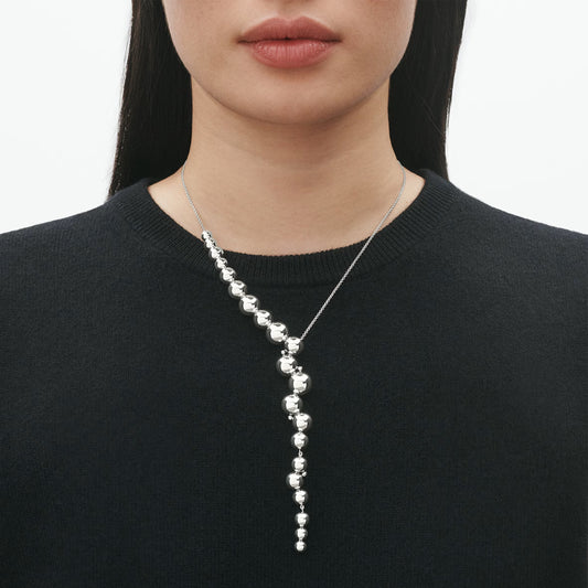 Georg Jensen Silver Moonlight Grapes Necklace