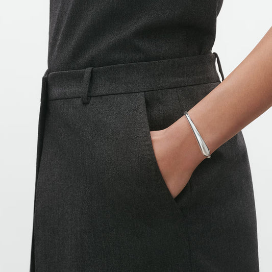 Georg Jensen Silver Mercy Open Medium Size Bangle