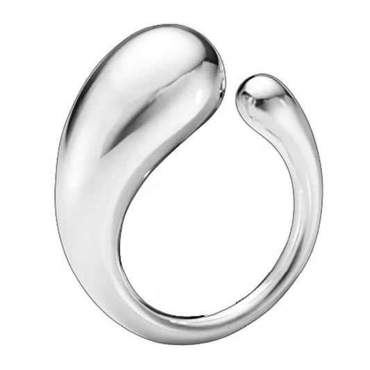 Georg Jensen Silver Mercy Large Ring Size 54