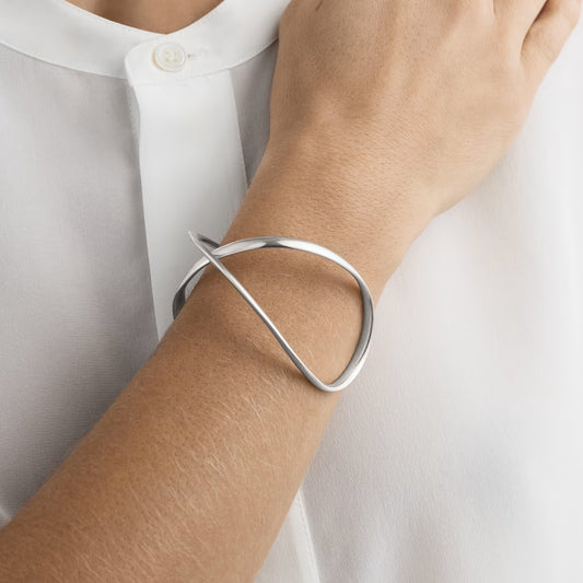 Georg Jensen Silver Infinity Medium Size Bangle
