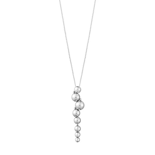 Georg Jensen Silver Moonlight Grapes Long Necklace