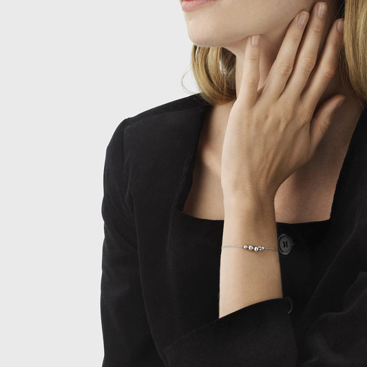 Georg Jensen Silver Moonlight Grape Chain Bracelet