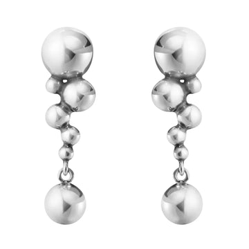 Georg Jensen Silver Moonlight Grapes Small Drop Earrings