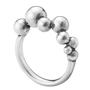 Georg Jensen Silver Moonlight Grapes Ring Size 60