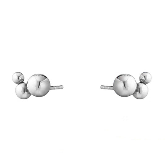 Georg Jensen Silver Moonlight Grapes Stud Earrings