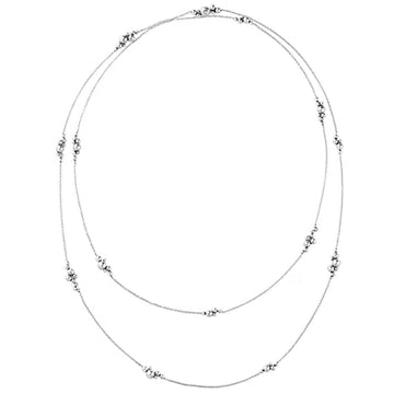 Georg Jensen Silver Moonlight Grapes Sautoir Long Necklace