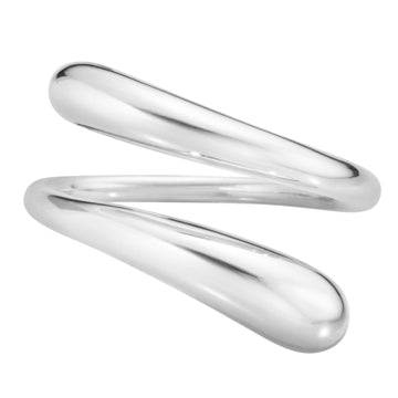 Georg Jensen Silver Mercy Twisted Ring Size 54