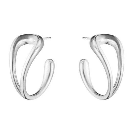 Georg Jensen Silver Mercy Ear Hoops