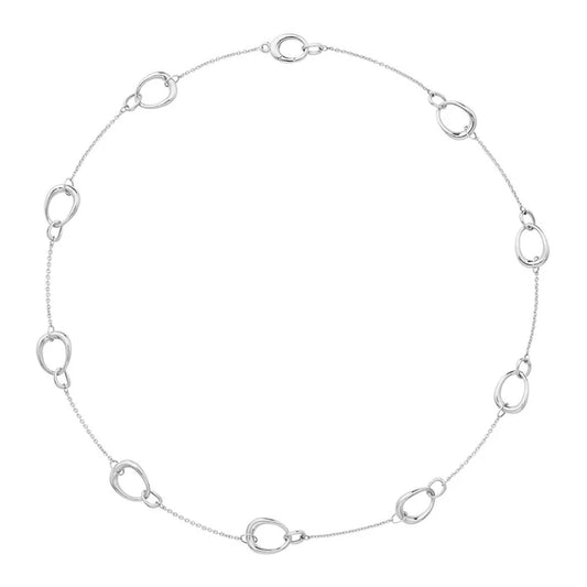 Georg Jensen Silver Offspring Medium 42cm Necklace