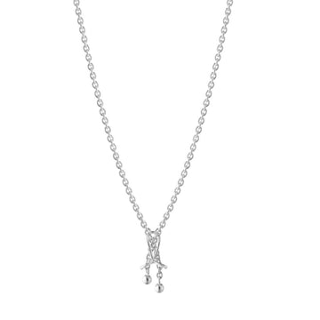 Georg Jensen Silver Weft Pendant Necklace
