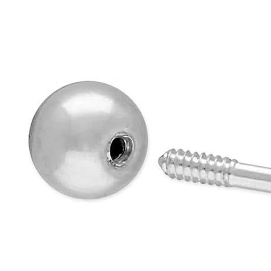 Silver Trio Cubic Zirconia Petals Labret/Thread Stud Earrings