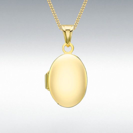 9Y 12X24MM PLAIN OVAL LOCKET