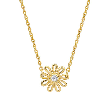 Laura Ashley Gold Plated Thorncliff Daisy Necklace N4664C