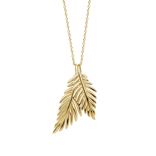 Laura Ashley Gold Plated Marlbrook Leaf Necklace N4665