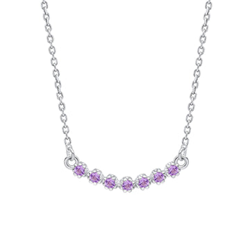 Laura Ashley Alford Meadow Light Amethyst Necklace N4669M