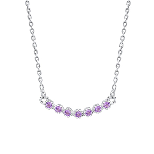 Laura Ashley Alford Meadow Light Amethyst Necklace N4669M