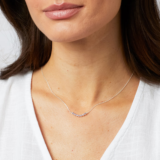 Laura Ashley Alford Meadow Light Amethyst Necklace N4669M