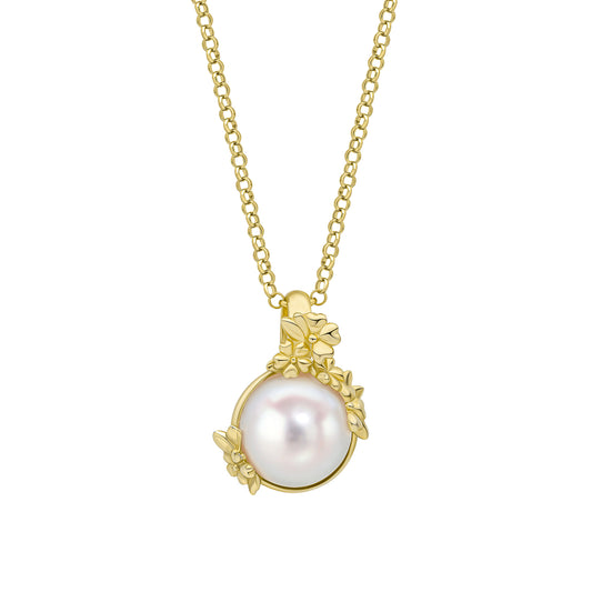 Laura Ashley Gold Plated Ickleford Tulips Freshwater Pearl Necklace N4673W