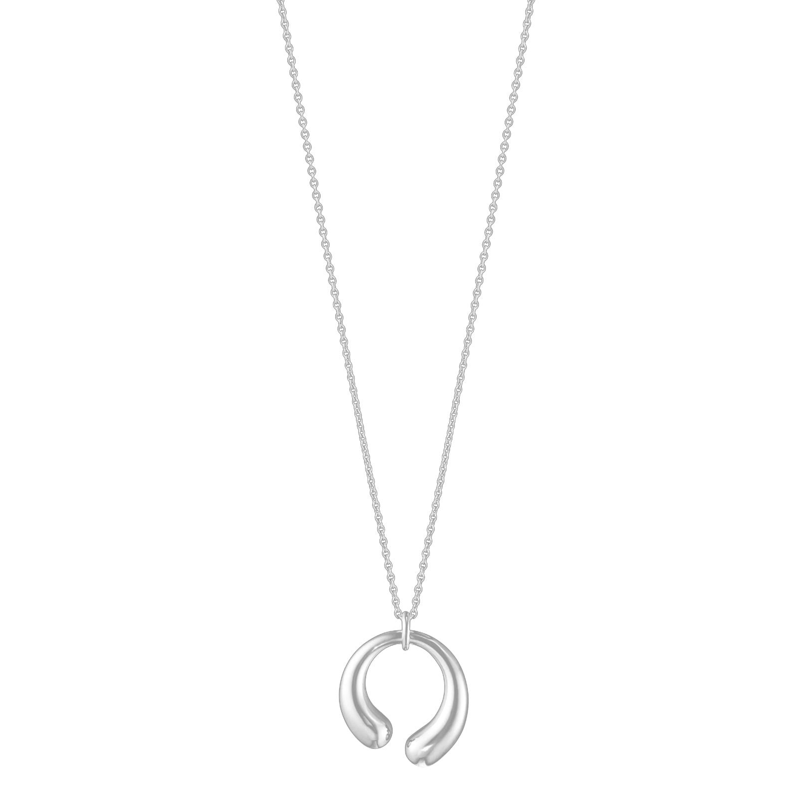 GEORG JENSEN SILVER MERCY MEDIUM NECKLACE