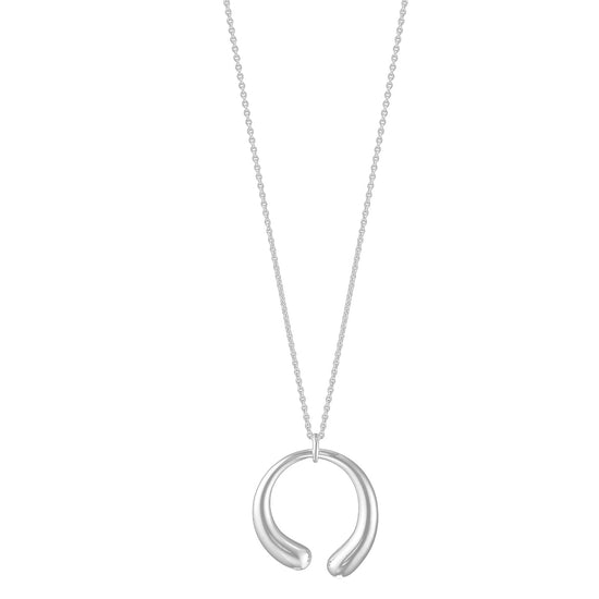 GEORG JENSEN SILVER MERCY LARGE NECKLACE