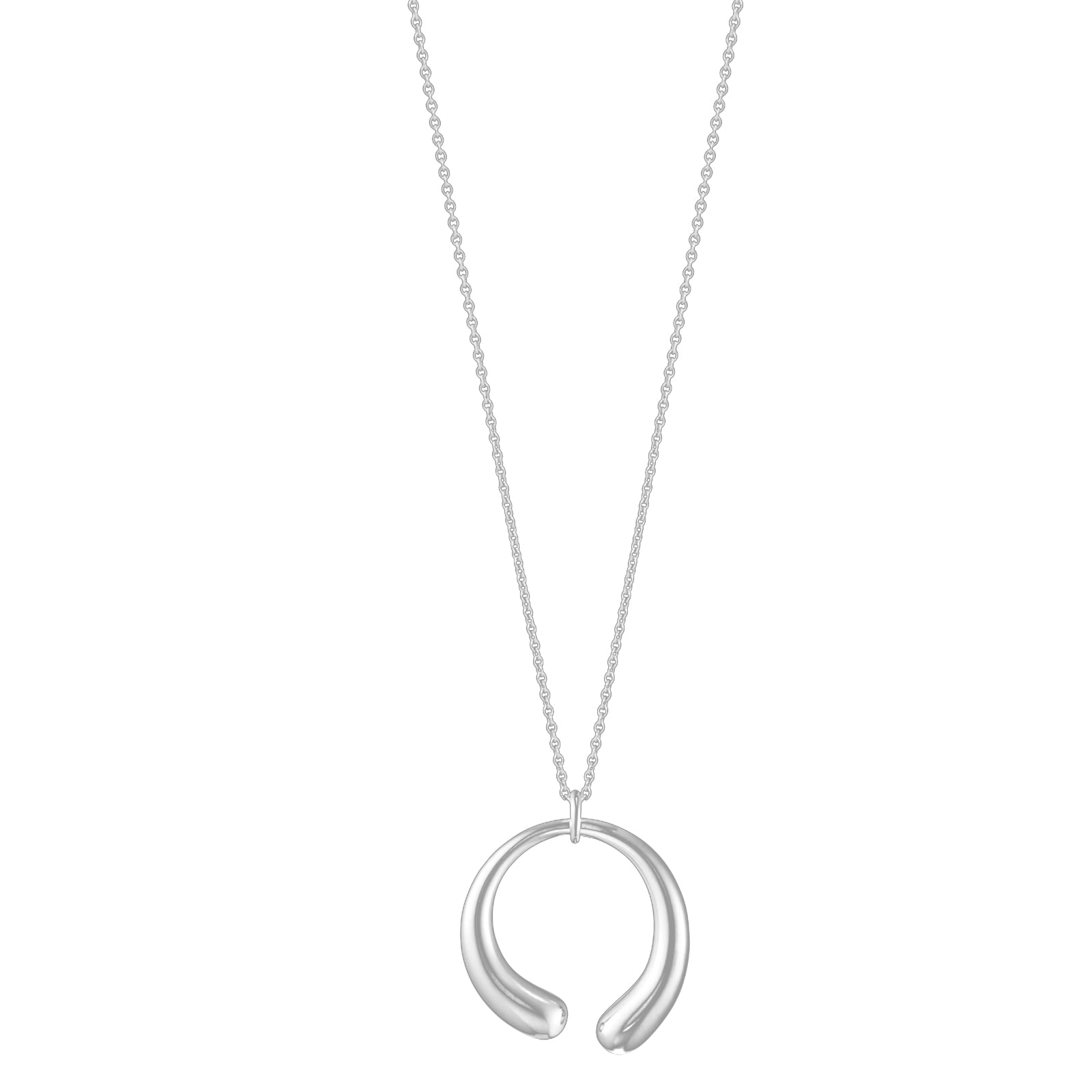 GEORG JENSEN SILVER MERCY LARGE NECKLACE