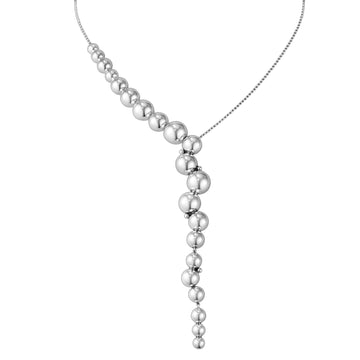 GEORG JENSEN SILVER MOONLIGHT GRAPES NECKLACE