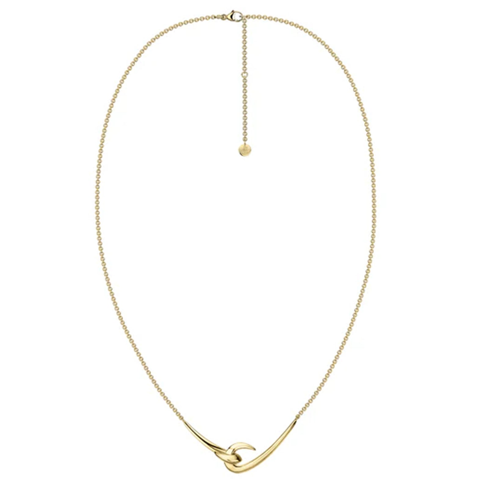 SHAUN LEANE YELLOW GOLD VERMEIL HOOK NECKLACE HT026.YVNANOS