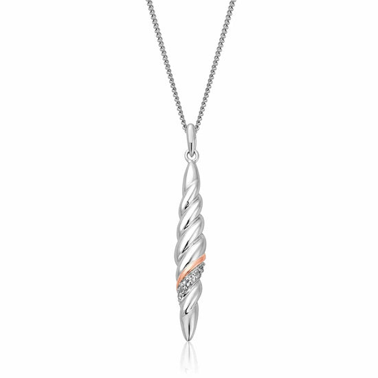 CLOGAU LOVERS TWIST PENDANT & CHAIN