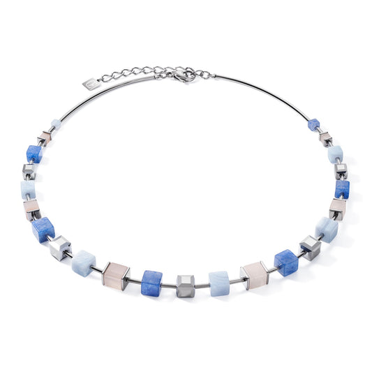 CDL NECKLACE BLUE-BEIGE