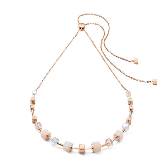 CDL NECKLACE PEACH-ROSEGOLD