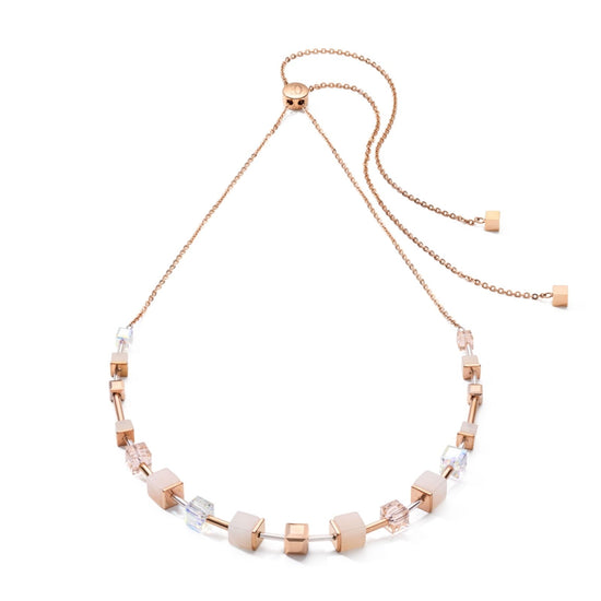 CDL NECKLACE PEACH-ROSEGOLD