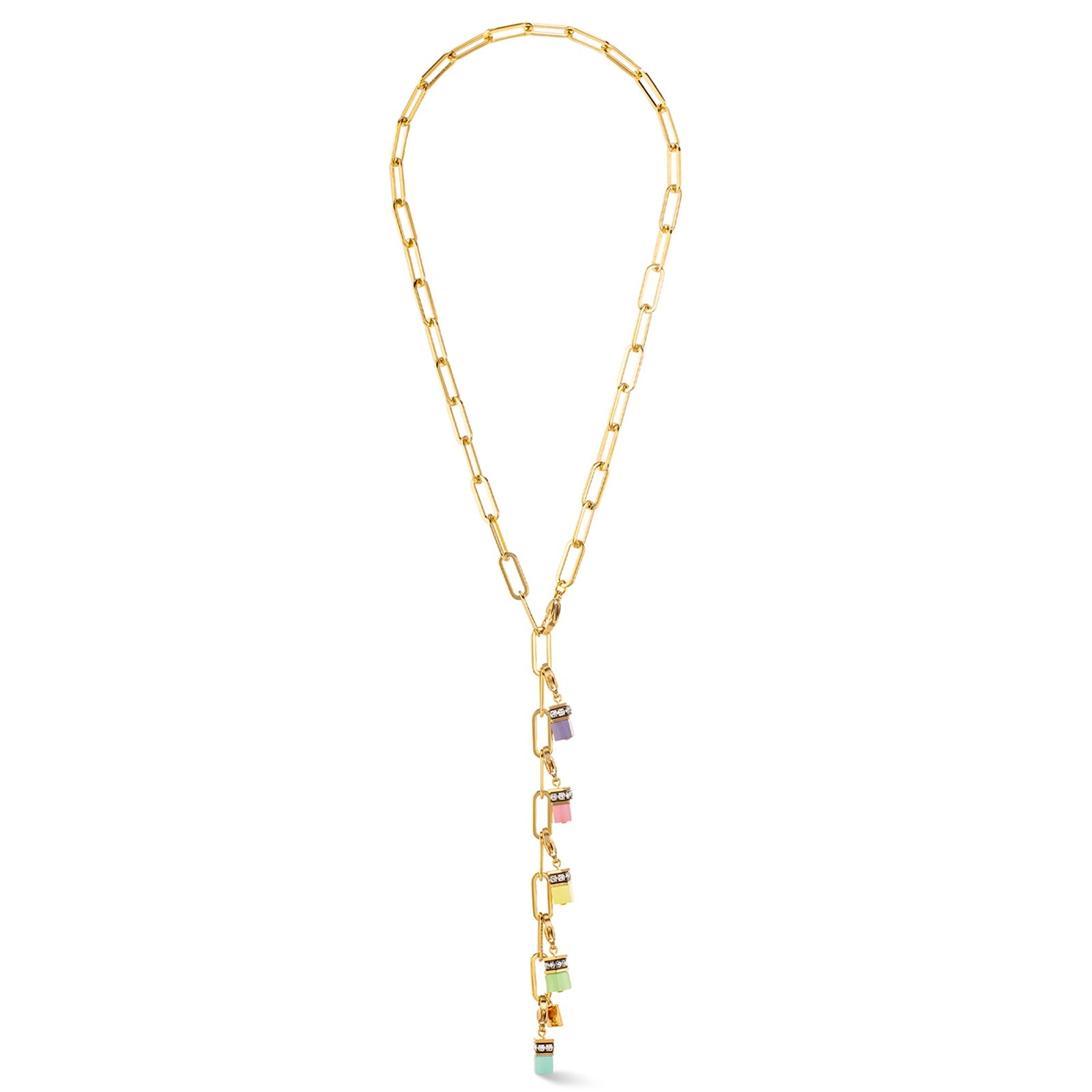 CDL CUBE CHARM NECKLACE PASTEL