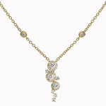 18ct Yellow Gold Diamond 0.58ct Halo Cluster Pendant | WR Bullen Norwich Jeweller | Buy UK Jewellery Online | Est. 1887