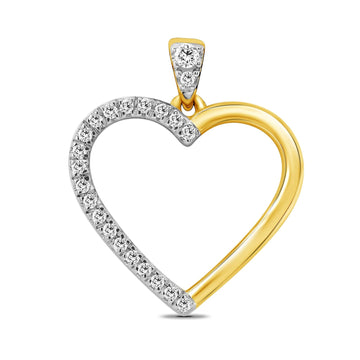 9YW 1/2 DIAMOND HEART PENDANT