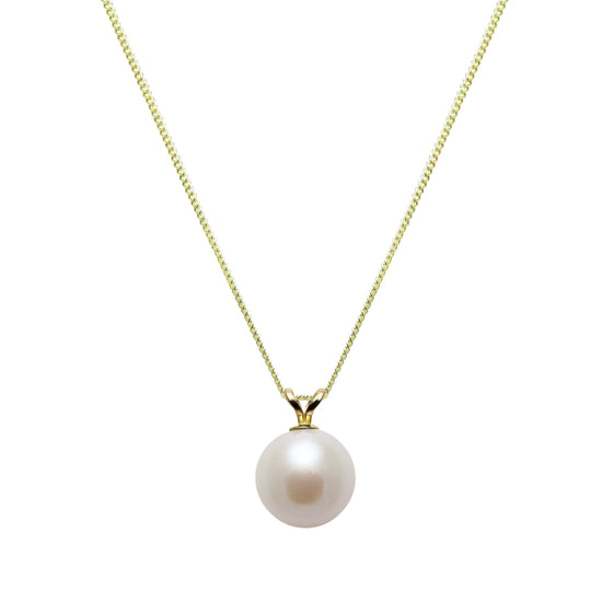 9Y WHITE 8-8.5MM CULTURED PEARL PENDANT ON SPLIT BALE