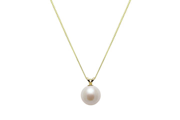 9Y WHITE 8-8.5MM CULTURED PEARL PENDANT ON SPLIT BALE