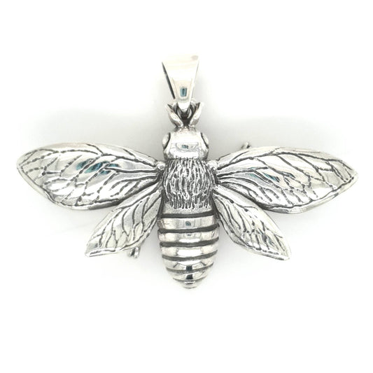 SIL LARGE 3D BEE PENDANT